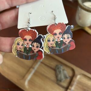 Hocus Pocus Charming Halloween Cartoon Character Earrings